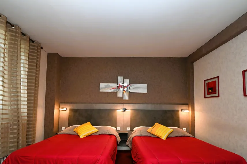 chambre twin 2 à 4 personnes