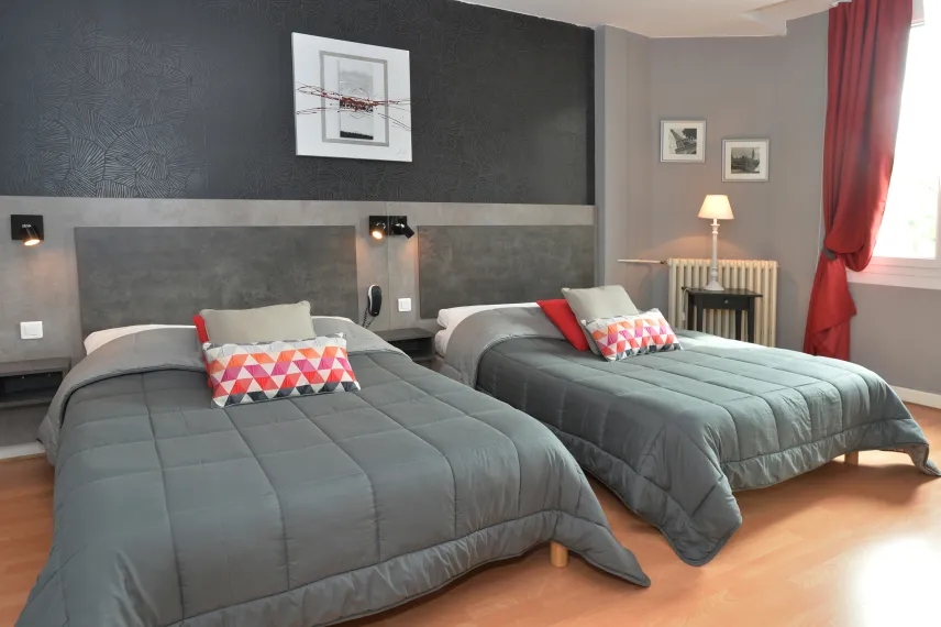 chambre twin 2 à 4 personnes