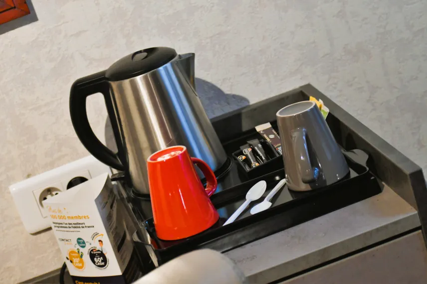 Plateau d'accueil dans toutes les chambres